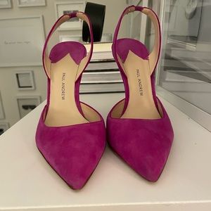 Paul Andrew Slingback Heels Size 41 Suede